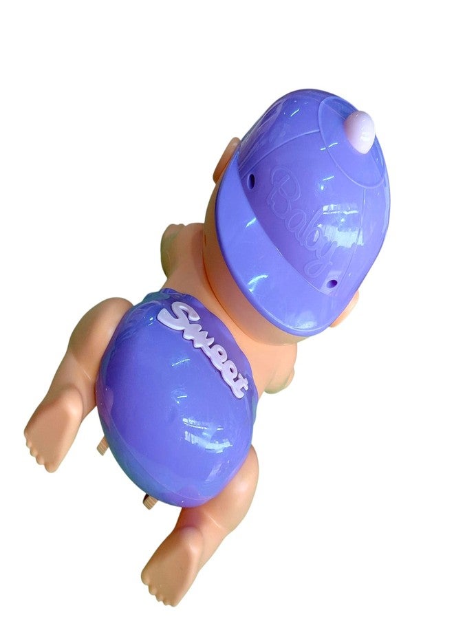 JNiL Cute Adorable Nipple Baby Plastic Toy Push Back Toy Baby Interactive for Babies & Kids (Pack of 1) (Blue) - Image 3